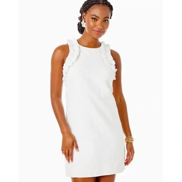 Lilly Pulitzer | Dresses | Lilly Pulitzer Kailee Stretch Ruffle Shift Mini Dress White Size Medium | Poshmark Lilly Pulitzer | Dresses | Lilly Pulitzer Kailee Stretch Ruffle Shift Mini Dress White Size Medium | Poshmark